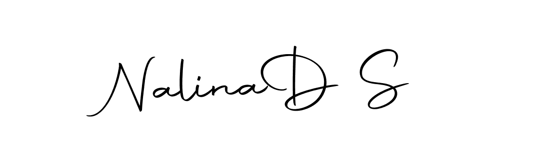 Use a signature maker to create a handwritten signature online. With this signature software, you can design (Autography-DOLnW) your own signature for name Nalina  D S. Nalina  D S signature style 10 images and pictures png