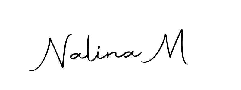 Make a beautiful signature design for name Nalina M. Use this online signature maker to create a handwritten signature for free. Nalina M signature style 10 images and pictures png