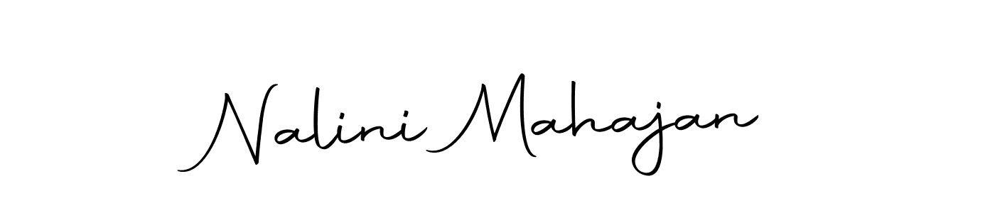 How to make Nalini Mahajan name signature. Use Autography-DOLnW style for creating short signs online. This is the latest handwritten sign. Nalini Mahajan signature style 10 images and pictures png