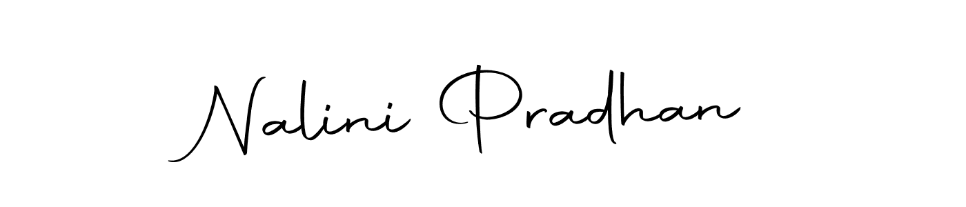 How to make Nalini Pradhan name signature. Use Autography-DOLnW style for creating short signs online. This is the latest handwritten sign. Nalini Pradhan signature style 10 images and pictures png