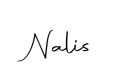 How to make Nalis signature? Autography-DOLnW is a professional autograph style. Create handwritten signature for Nalis name. Nalis signature style 10 images and pictures png