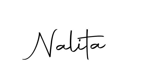 Make a beautiful signature design for name Nalita. Use this online signature maker to create a handwritten signature for free. Nalita signature style 10 images and pictures png