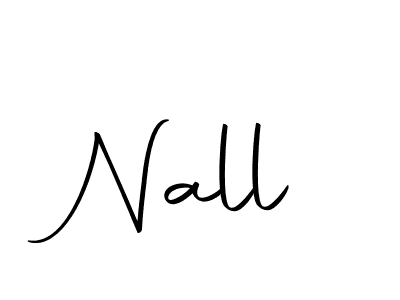 Design your own signature with our free online signature maker. With this signature software, you can create a handwritten (Autography-DOLnW) signature for name Nall. Nall signature style 10 images and pictures png