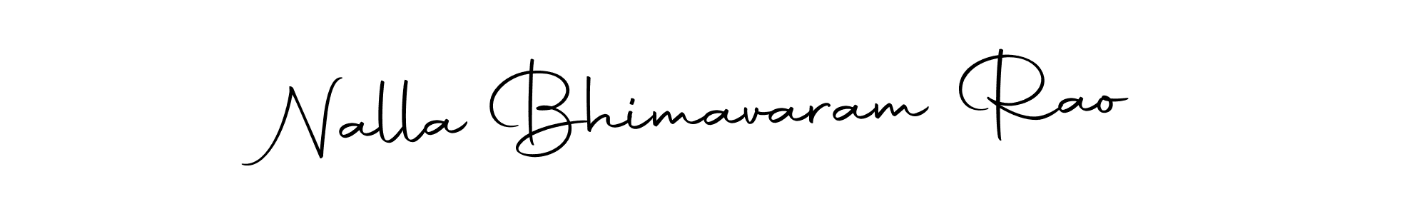 Make a beautiful signature design for name Nalla Bhimavaram Rao. With this signature (Autography-DOLnW) style, you can create a handwritten signature for free. Nalla Bhimavaram Rao signature style 10 images and pictures png