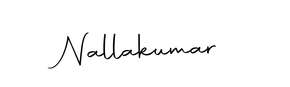 Create a beautiful signature design for name Nallakumar. With this signature (Autography-DOLnW) fonts, you can make a handwritten signature for free. Nallakumar signature style 10 images and pictures png