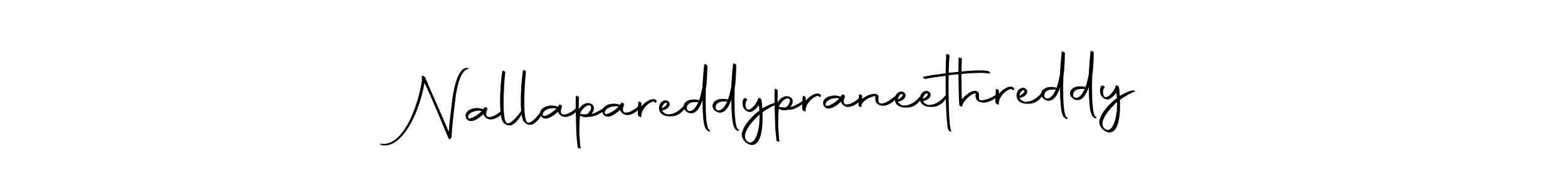 The best way (Autography-DOLnW) to make a short signature is to pick only two or three words in your name. The name Nallapareddypraneethreddy include a total of six letters. For converting this name. Nallapareddypraneethreddy signature style 10 images and pictures png