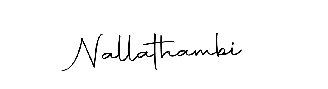 Use a signature maker to create a handwritten signature online. With this signature software, you can design (Autography-DOLnW) your own signature for name Nallathambi. Nallathambi signature style 10 images and pictures png