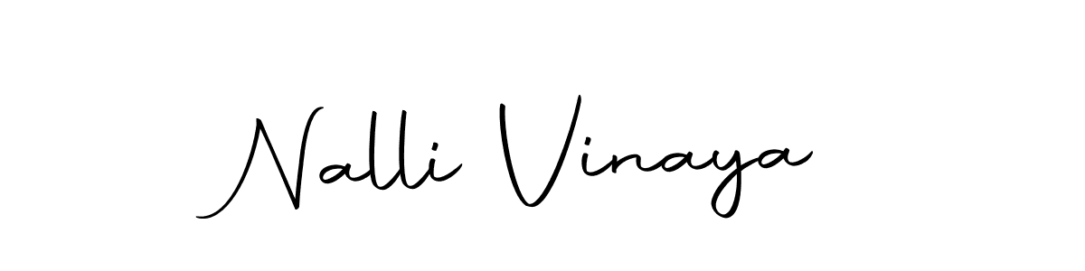 Design your own signature with our free online signature maker. With this signature software, you can create a handwritten (Autography-DOLnW) signature for name Nalli Vinaya. Nalli Vinaya signature style 10 images and pictures png