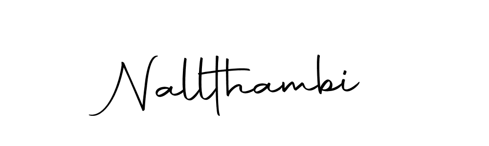 Use a signature maker to create a handwritten signature online. With this signature software, you can design (Autography-DOLnW) your own signature for name Nallthambi. Nallthambi signature style 10 images and pictures png