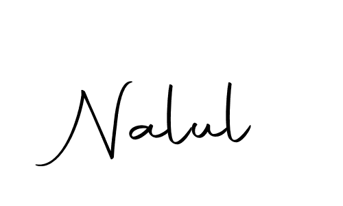The best way (Autography-DOLnW) to make a short signature is to pick only two or three words in your name. The name Nalul include a total of six letters. For converting this name. Nalul signature style 10 images and pictures png