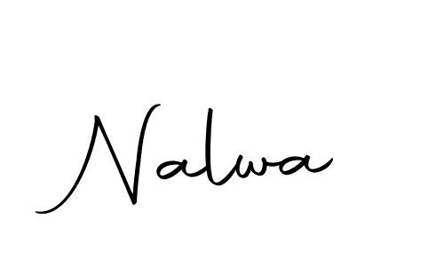 Create a beautiful signature design for name Nalwa. With this signature (Autography-DOLnW) fonts, you can make a handwritten signature for free. Nalwa signature style 10 images and pictures png