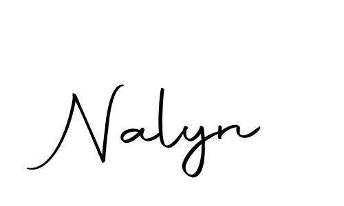 How to make Nalyn signature? Autography-DOLnW is a professional autograph style. Create handwritten signature for Nalyn name. Nalyn signature style 10 images and pictures png
