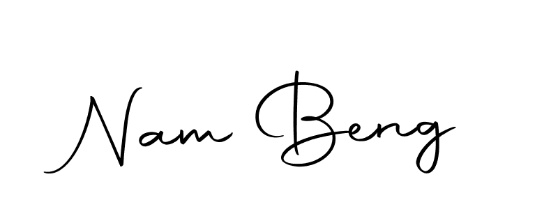 Use a signature maker to create a handwritten signature online. With this signature software, you can design (Autography-DOLnW) your own signature for name Nam Beng. Nam Beng signature style 10 images and pictures png