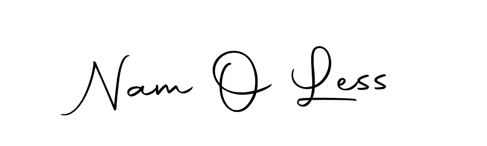 if you are searching for the best signature style for your name Nam O Less. so please give up your signature search. here we have designed multiple signature styles  using Autography-DOLnW. Nam O Less signature style 10 images and pictures png