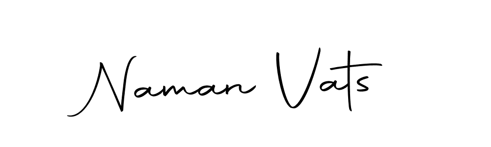 Make a beautiful signature design for name Naman Vats. Use this online signature maker to create a handwritten signature for free. Naman Vats signature style 10 images and pictures png