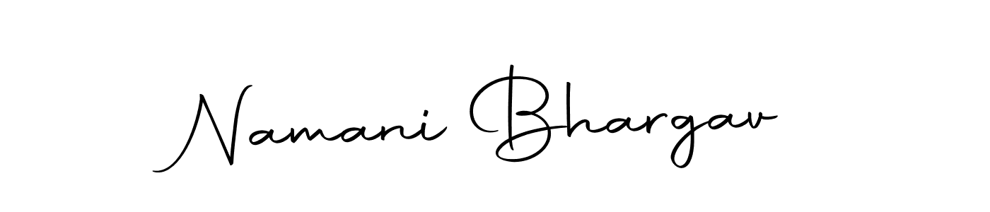 You can use this online signature creator to create a handwritten signature for the name Namani Bhargav. This is the best online autograph maker. Namani Bhargav signature style 10 images and pictures png