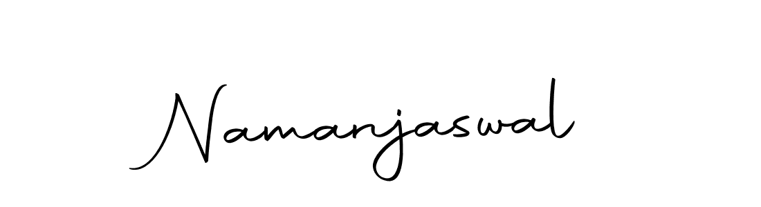 You should practise on your own different ways (Autography-DOLnW) to write your name (Namanjaswal) in signature. don't let someone else do it for you. Namanjaswal signature style 10 images and pictures png
