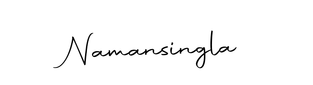 Use a signature maker to create a handwritten signature online. With this signature software, you can design (Autography-DOLnW) your own signature for name Namansingla. Namansingla signature style 10 images and pictures png