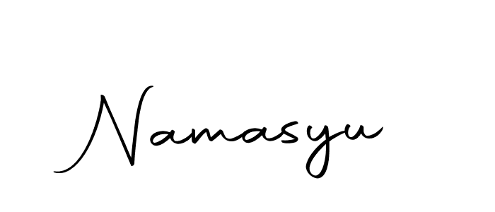 You should practise on your own different ways (Autography-DOLnW) to write your name (Namasyu) in signature. don't let someone else do it for you. Namasyu signature style 10 images and pictures png
