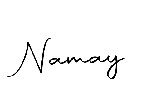 Use a signature maker to create a handwritten signature online. With this signature software, you can design (Autography-DOLnW) your own signature for name Namay. Namay signature style 10 images and pictures png