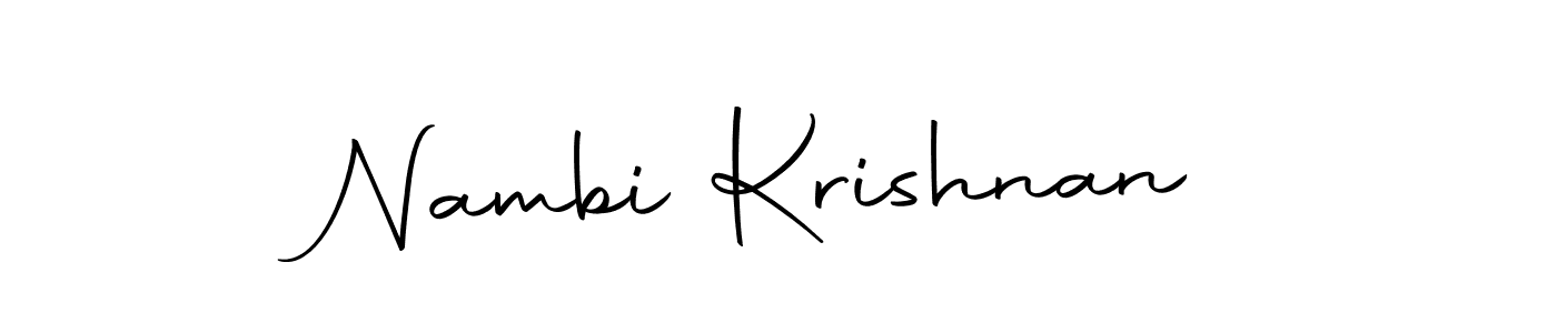 Create a beautiful signature design for name Nambi Krishnan. With this signature (Autography-DOLnW) fonts, you can make a handwritten signature for free. Nambi Krishnan signature style 10 images and pictures png