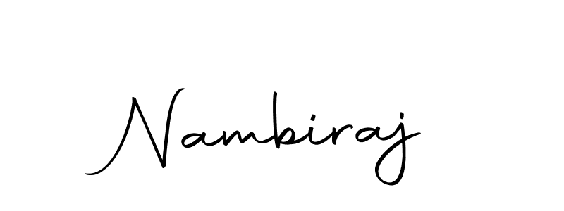 Make a beautiful signature design for name Nambiraj. Use this online signature maker to create a handwritten signature for free. Nambiraj signature style 10 images and pictures png