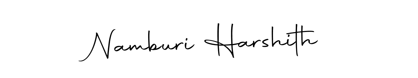 Namburi Harshith stylish signature style. Best Handwritten Sign (Autography-DOLnW) for my name. Handwritten Signature Collection Ideas for my name Namburi Harshith. Namburi Harshith signature style 10 images and pictures png