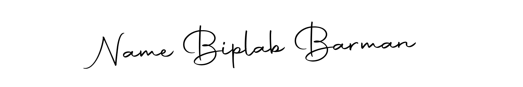 Design your own signature with our free online signature maker. With this signature software, you can create a handwritten (Autography-DOLnW) signature for name Name Biplab Barman. Name Biplab Barman signature style 10 images and pictures png