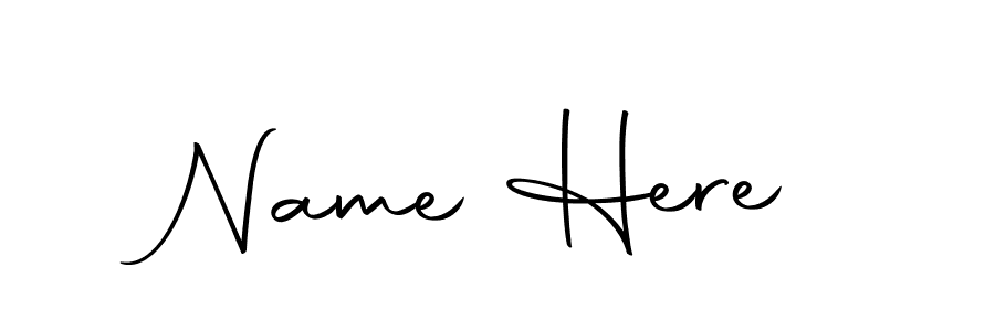 Make a beautiful signature design for name Name Here. With this signature (Autography-DOLnW) style, you can create a handwritten signature for free. Name Here signature style 10 images and pictures png