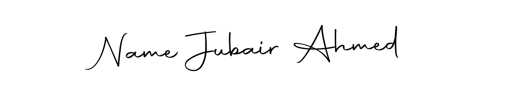 Create a beautiful signature design for name Name Jubair Ahmed. With this signature (Autography-DOLnW) fonts, you can make a handwritten signature for free. Name Jubair Ahmed signature style 10 images and pictures png