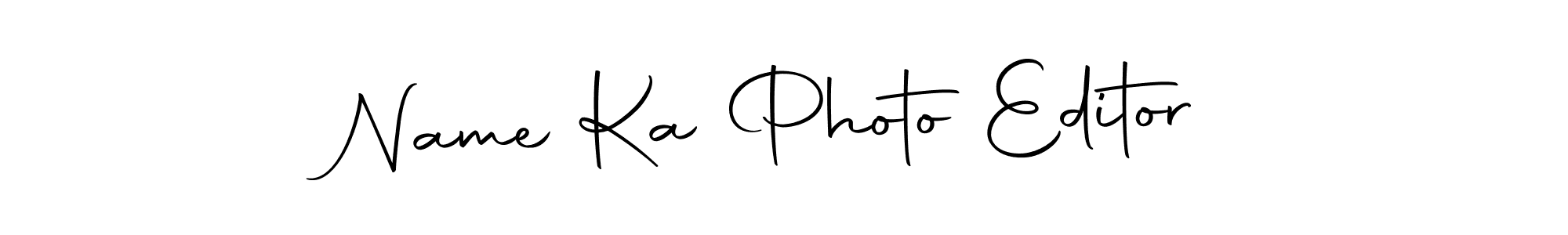 Create a beautiful signature design for name Name Ka Photo Editor. With this signature (Autography-DOLnW) fonts, you can make a handwritten signature for free. Name Ka Photo Editor signature style 10 images and pictures png