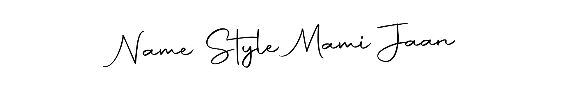 Autography-DOLnW is a professional signature style that is perfect for those who want to add a touch of class to their signature. It is also a great choice for those who want to make their signature more unique. Get Name Style Mami Jaan name to fancy signature for free. Name Style Mami Jaan signature style 10 images and pictures png