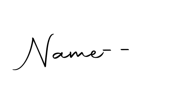 Make a beautiful signature design for name Name--. With this signature (Autography-DOLnW) style, you can create a handwritten signature for free. Name-- signature style 10 images and pictures png