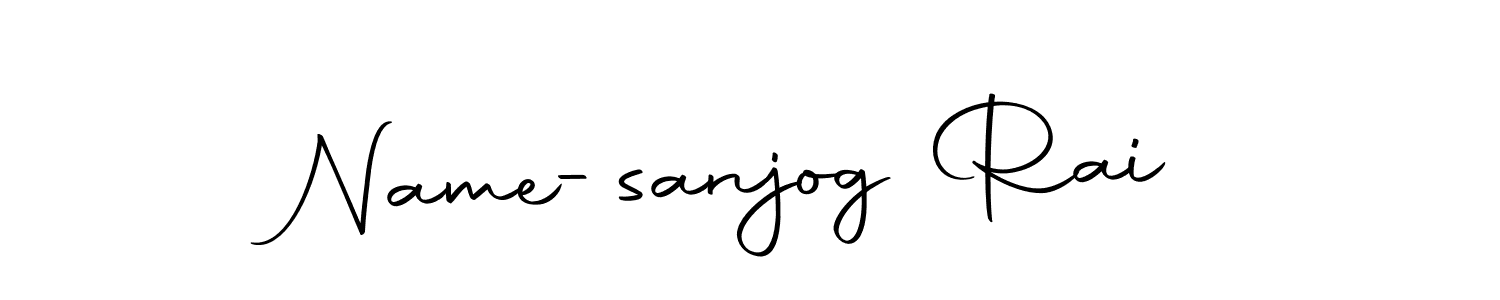 Create a beautiful signature design for name Name-sanjog Rai. With this signature (Autography-DOLnW) fonts, you can make a handwritten signature for free. Name-sanjog Rai signature style 10 images and pictures png