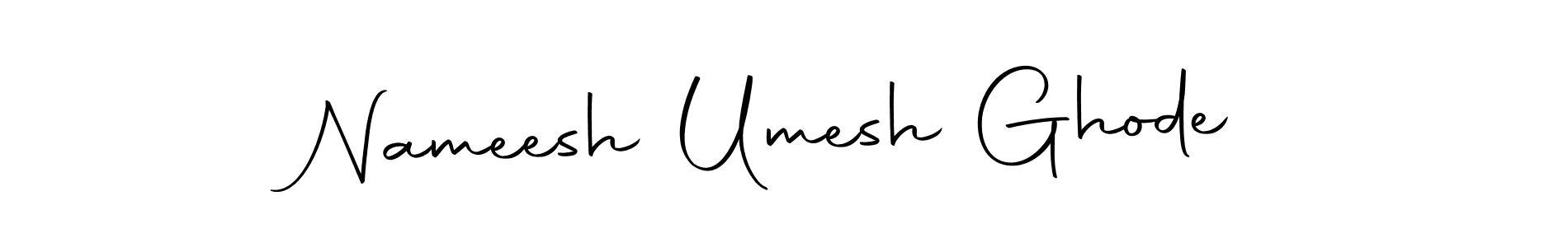 This is the best signature style for the Nameesh Umesh Ghode name. Also you like these signature font (Autography-DOLnW). Mix name signature. Nameesh Umesh Ghode signature style 10 images and pictures png