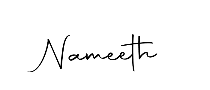 Make a beautiful signature design for name Nameeth. Use this online signature maker to create a handwritten signature for free. Nameeth signature style 10 images and pictures png