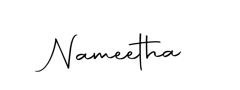 Nameetha stylish signature style. Best Handwritten Sign (Autography-DOLnW) for my name. Handwritten Signature Collection Ideas for my name Nameetha. Nameetha signature style 10 images and pictures png
