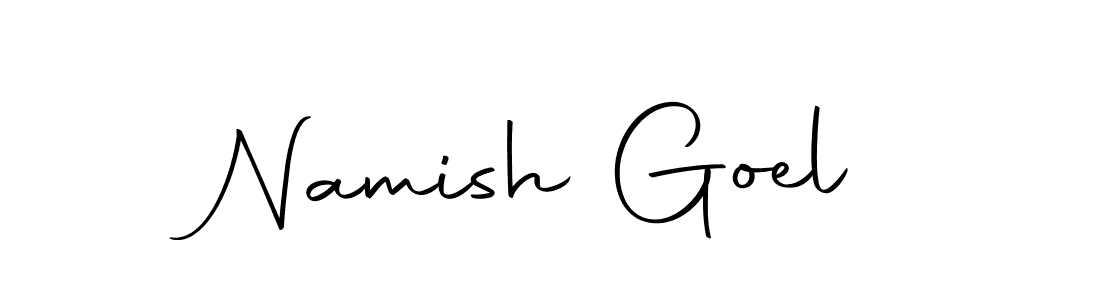 Design your own signature with our free online signature maker. With this signature software, you can create a handwritten (Autography-DOLnW) signature for name Namish Goel. Namish Goel signature style 10 images and pictures png