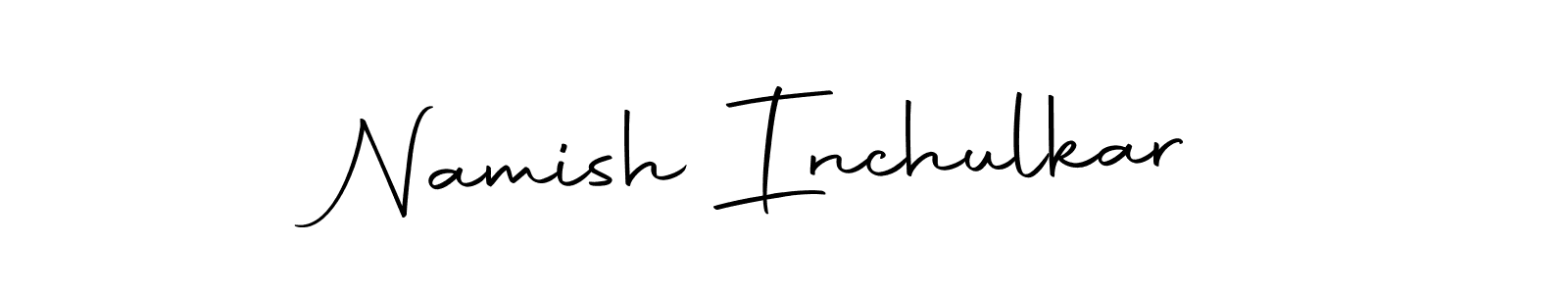 Use a signature maker to create a handwritten signature online. With this signature software, you can design (Autography-DOLnW) your own signature for name Namish Inchulkar. Namish Inchulkar signature style 10 images and pictures png