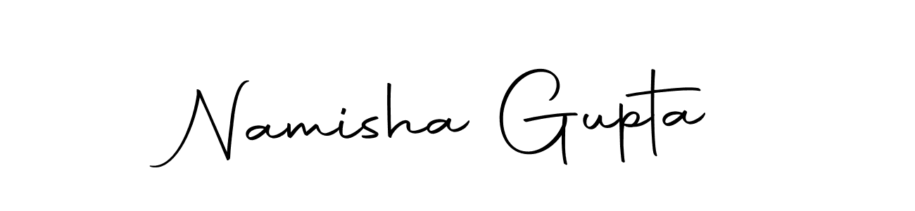 Make a beautiful signature design for name Namisha Gupta. With this signature (Autography-DOLnW) style, you can create a handwritten signature for free. Namisha Gupta signature style 10 images and pictures png