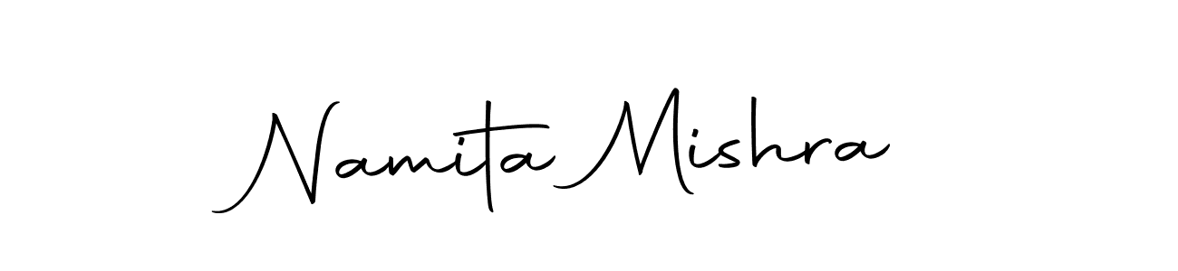 Create a beautiful signature design for name Namita Mishra. With this signature (Autography-DOLnW) fonts, you can make a handwritten signature for free. Namita Mishra signature style 10 images and pictures png