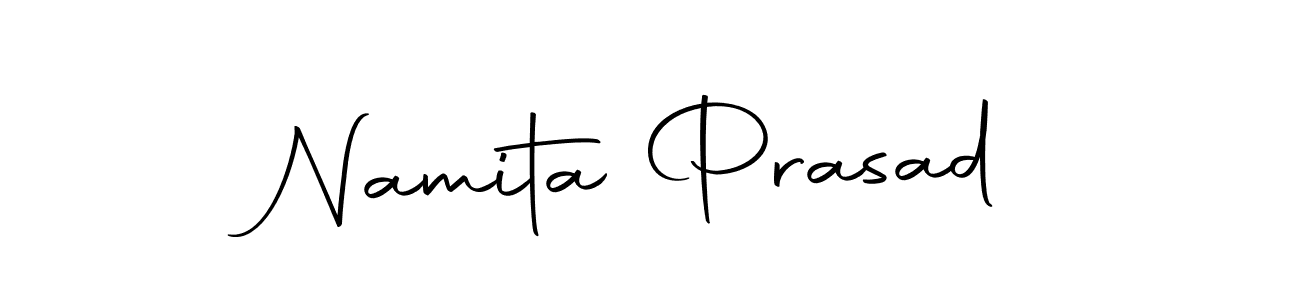 Create a beautiful signature design for name Namita Prasad. With this signature (Autography-DOLnW) fonts, you can make a handwritten signature for free. Namita Prasad signature style 10 images and pictures png