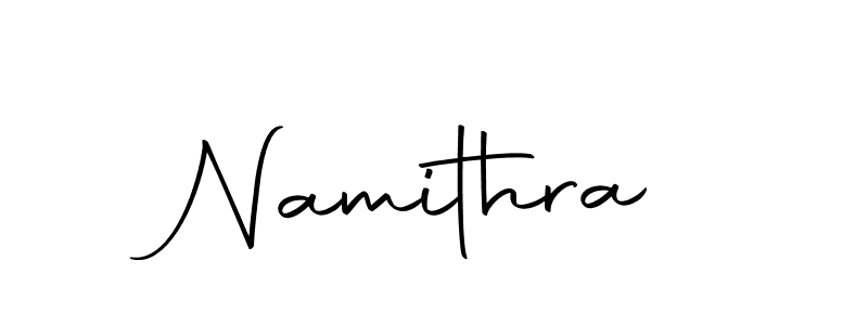 Make a beautiful signature design for name Namithra. With this signature (Autography-DOLnW) style, you can create a handwritten signature for free. Namithra signature style 10 images and pictures png