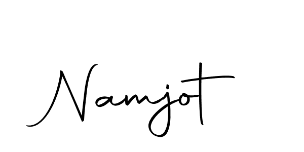 The best way (Autography-DOLnW) to make a short signature is to pick only two or three words in your name. The name Namjot include a total of six letters. For converting this name. Namjot signature style 10 images and pictures png