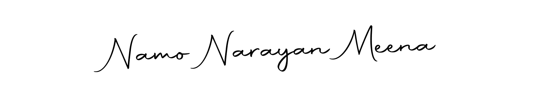 Autography-DOLnW is a professional signature style that is perfect for those who want to add a touch of class to their signature. It is also a great choice for those who want to make their signature more unique. Get Namo Narayan Meena name to fancy signature for free. Namo Narayan Meena signature style 10 images and pictures png