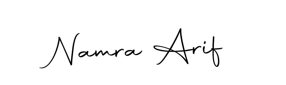How to make Namra Arif signature? Autography-DOLnW is a professional autograph style. Create handwritten signature for Namra Arif name. Namra Arif signature style 10 images and pictures png