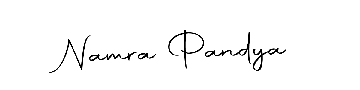 Design your own signature with our free online signature maker. With this signature software, you can create a handwritten (Autography-DOLnW) signature for name Namra Pandya. Namra Pandya signature style 10 images and pictures png