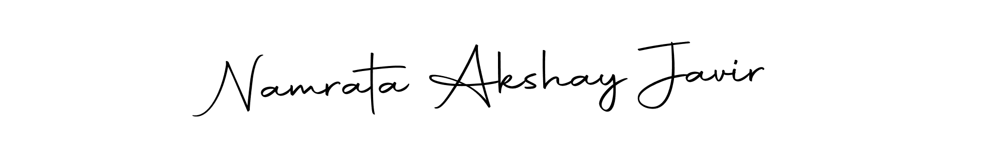 Namrata Akshay Javir stylish signature style. Best Handwritten Sign (Autography-DOLnW) for my name. Handwritten Signature Collection Ideas for my name Namrata Akshay Javir. Namrata Akshay Javir signature style 10 images and pictures png