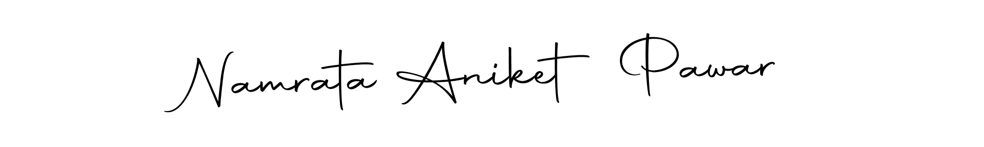 The best way (Autography-DOLnW) to make a short signature is to pick only two or three words in your name. The name Namrata Aniket Pawar include a total of six letters. For converting this name. Namrata Aniket Pawar signature style 10 images and pictures png
