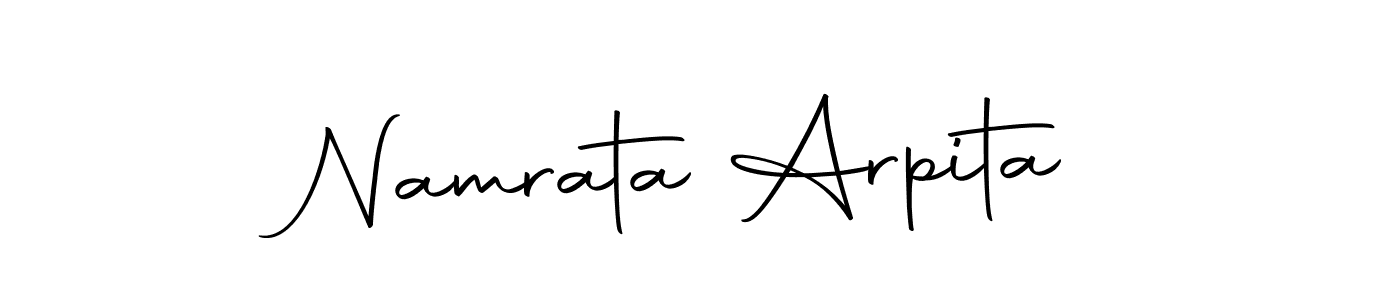 Similarly Autography-DOLnW is the best handwritten signature design. Signature creator online .You can use it as an online autograph creator for name Namrata Arpita. Namrata Arpita signature style 10 images and pictures png